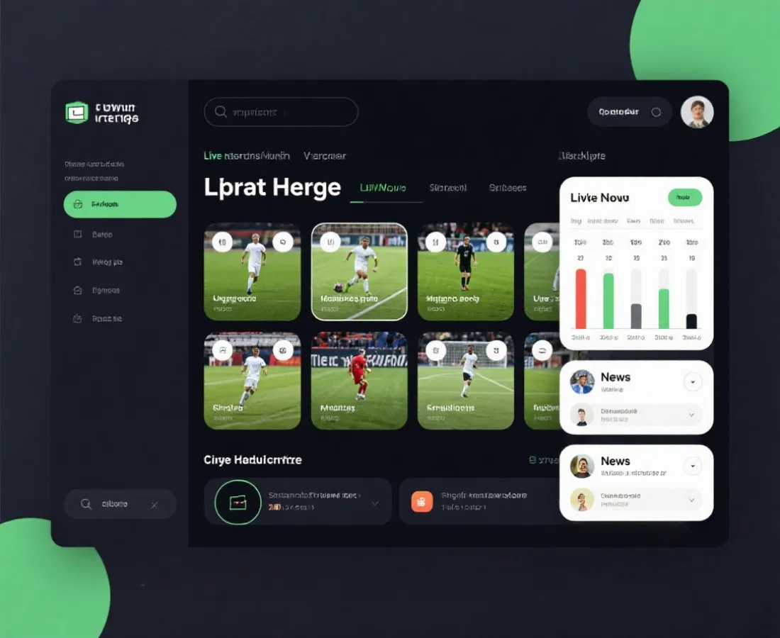 比分頁與直播及資訊內容整合示意圖